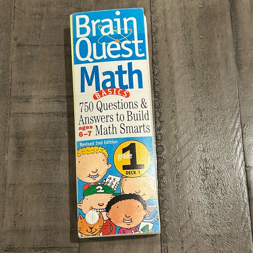 Brain quest Math Questions age 6-7 - grade 1 mind challenging learning stem toy